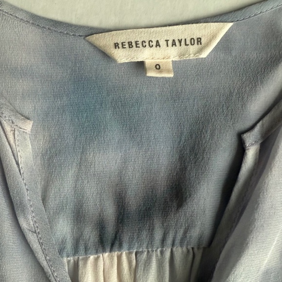 Rebecca Taylor Blue Tie Dye Mini Dress - Picture 5 of 11